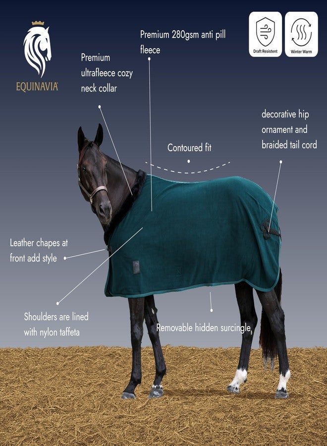 Equinavia Koselig Fleece Cooler - Deep Green - 78 in - Image 3